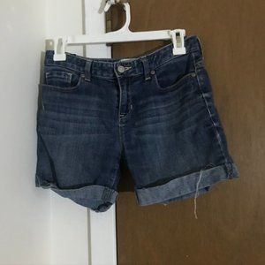 Cuffed Jean Shorts